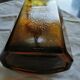 Vintage 6 sided amber bottle