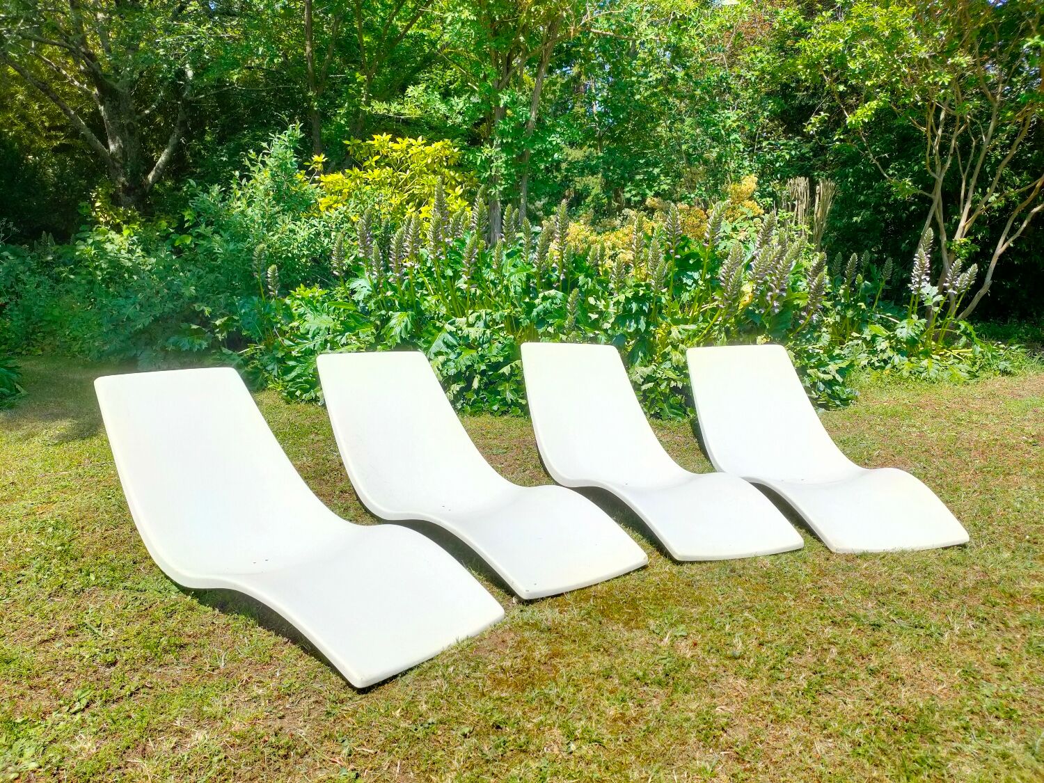 Charles Zublena fiber sun loungers