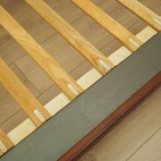 Teak bed, Danish design, 1960s, designer: Hans J. Wegner, manufacturer: Get