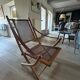 Wooden cane lounge chair