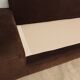 Large brown fabric sofa, excellent quality