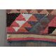 1970s Vintage Turkish Handmade Wool & Cotton Pink Runner Rug 101x318