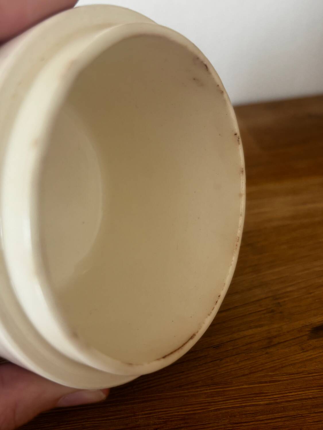 Vintage small candy jar floral pattern Sarreguemines