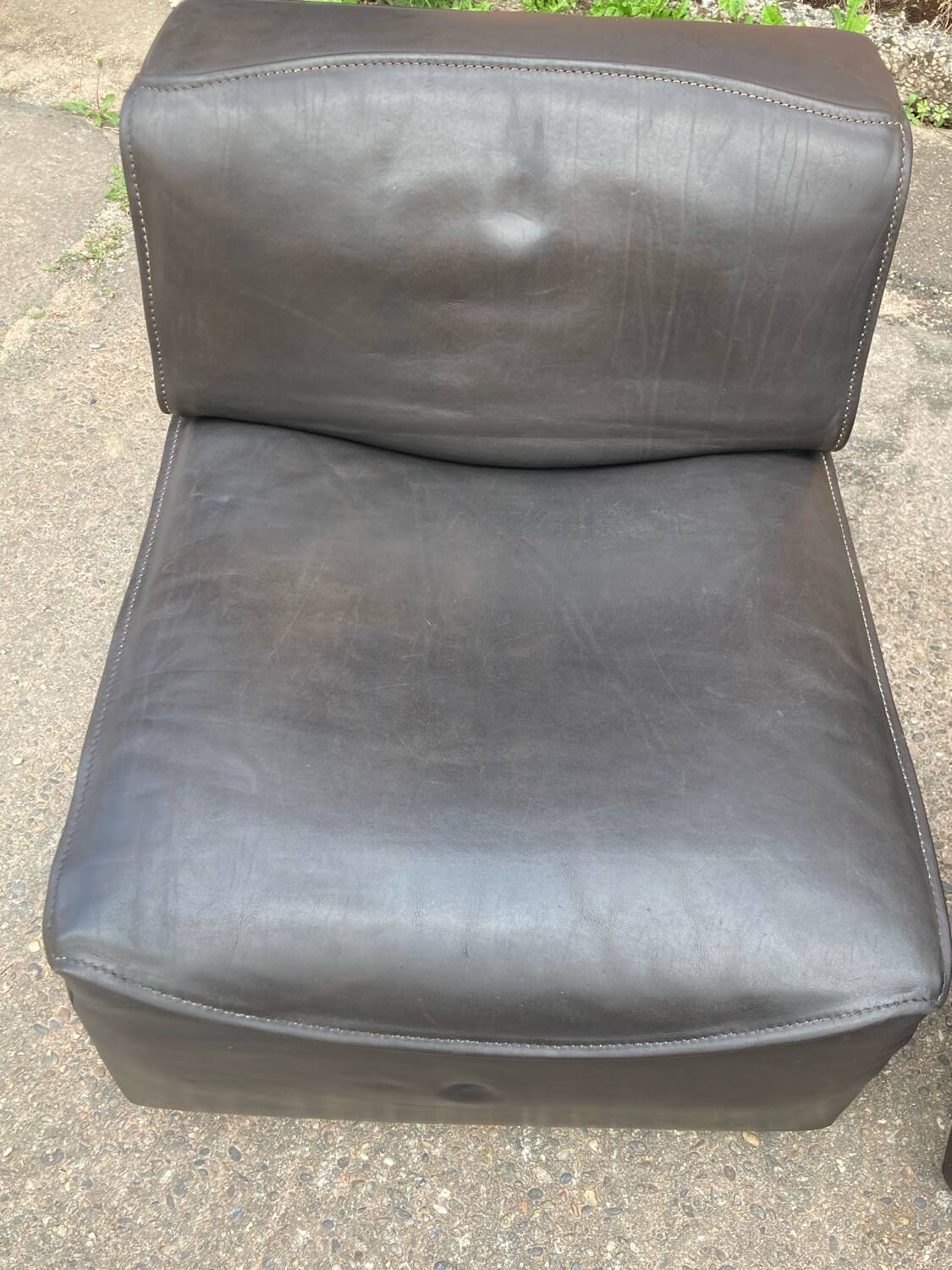 Set of 4 De Sede DS15 lounge chairs