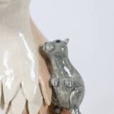 Valérie Courtet. Fennec fox in glazed stoneware. Contemporary work.