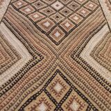 Traditional multi-coloured hallway kilim carpet 280-77cm