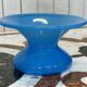 19th-century antique spittoon vase in blue opaline.