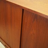 Buffet haut en teck, design danois, années 1960, production : Danemark
