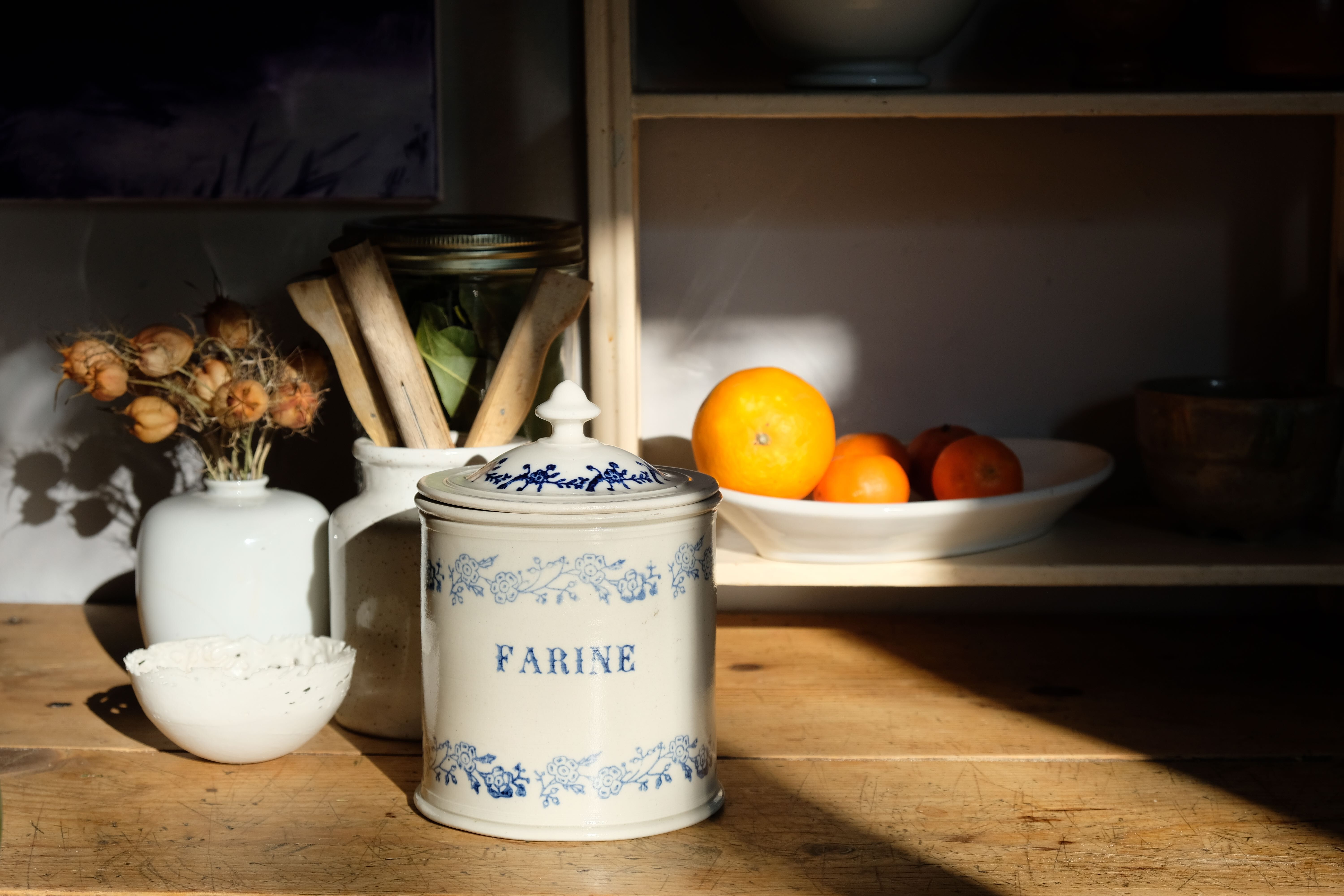 Pot farine avec tamis 1880
