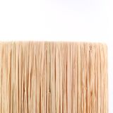 Puisaye stoneware lamp, raffia lampshade, 70s