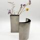 Paire de vases sculpturaux en aluminium, 1980s
