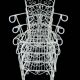 4 Provençal wrought iron armchairs