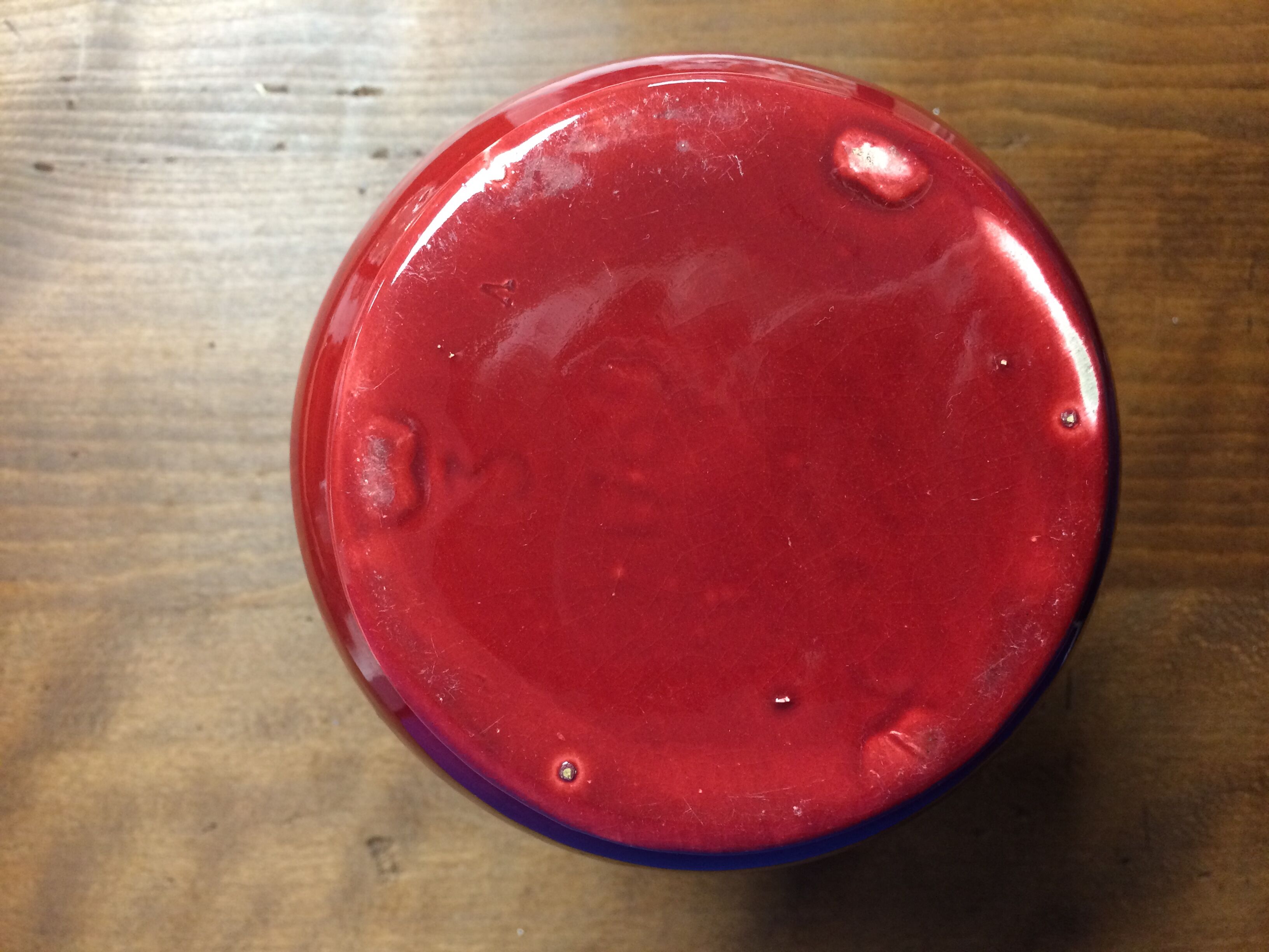Vintage red vase