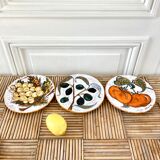 Glazed terracotta dessert plates