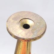 Five scandinavian brass candle holders 60s