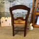 Fauteuil en paille vintage pour enfant