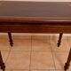 Restored antique Louis XVI style desk with a 19th-century leather top.