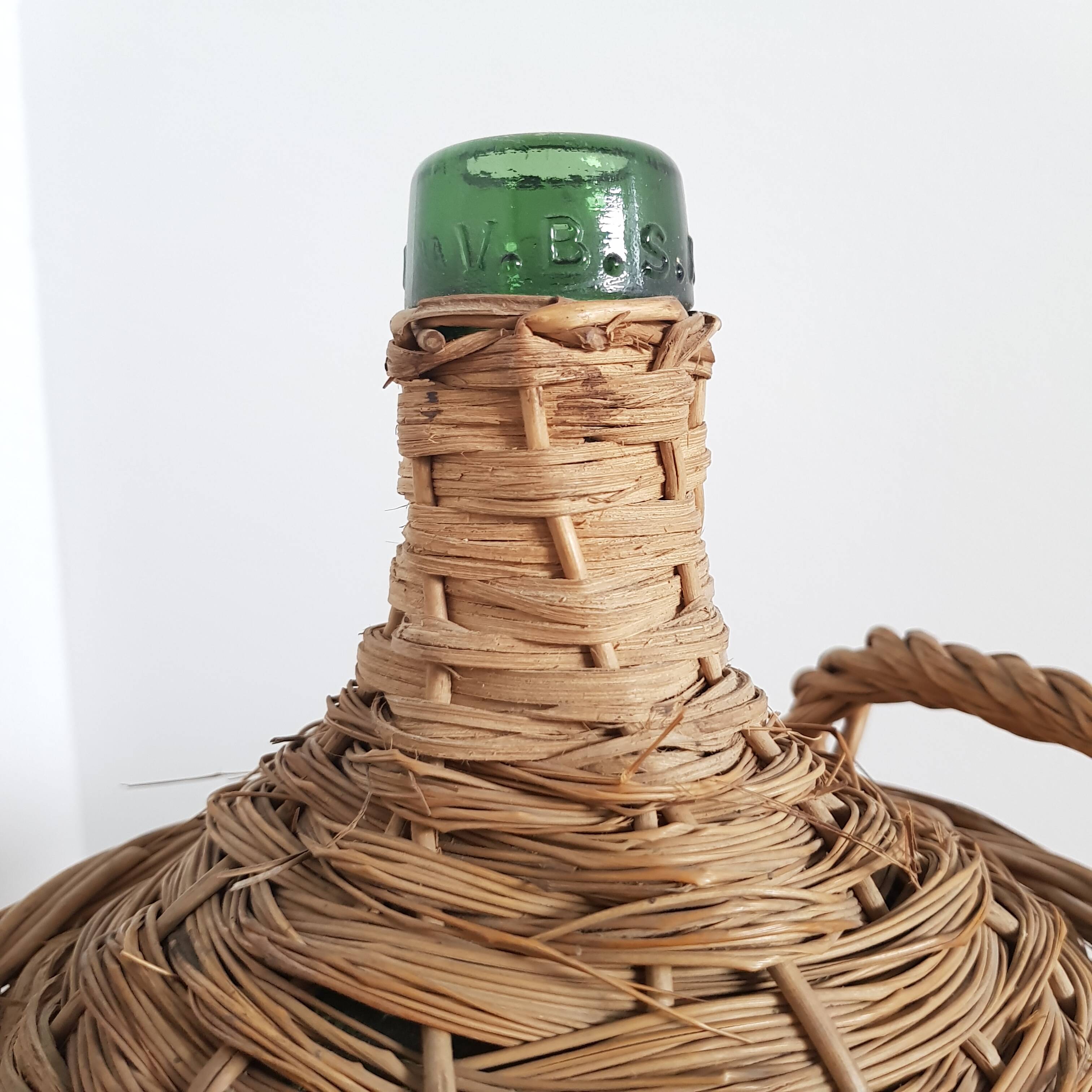 Demijohn wicker h28cm