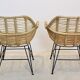 Gorgeous dutch wicker & steel chairs