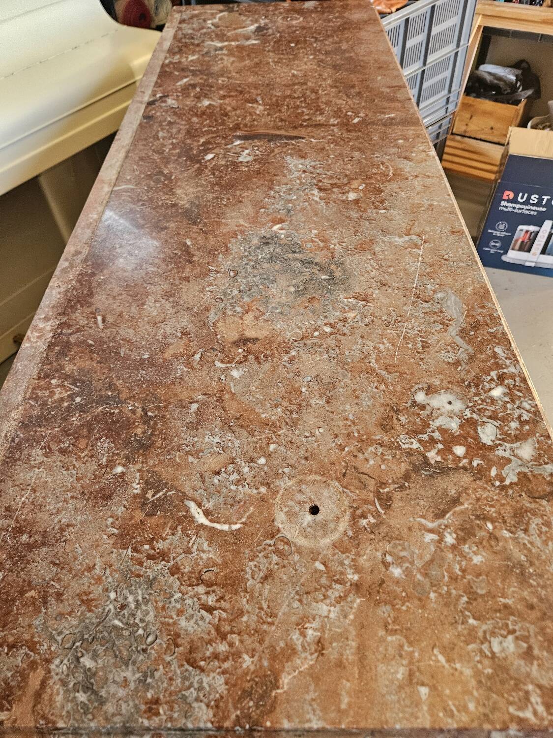 Low buffet with marble