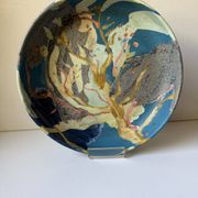 Vintage Danish Ceramic Art Studio Decorative Bowl signed