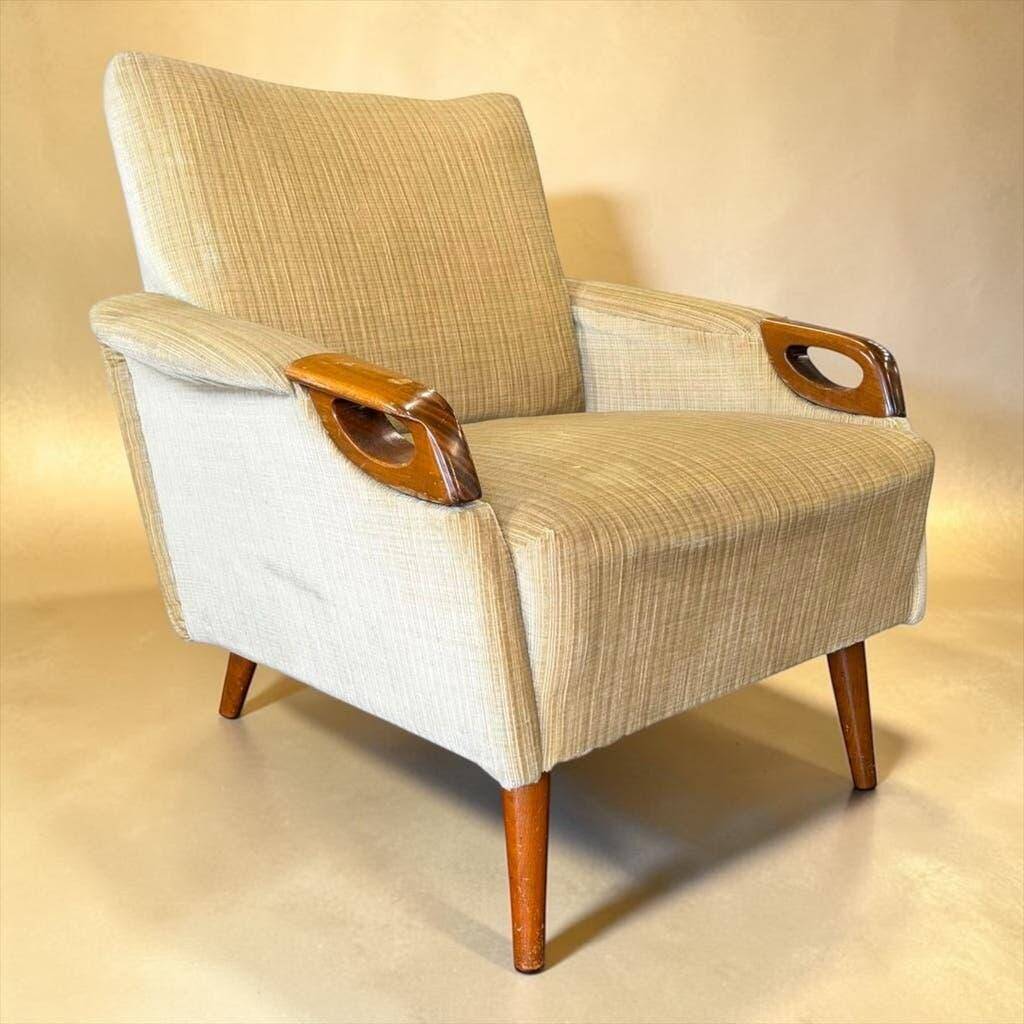 Fauteuil vintage en bois