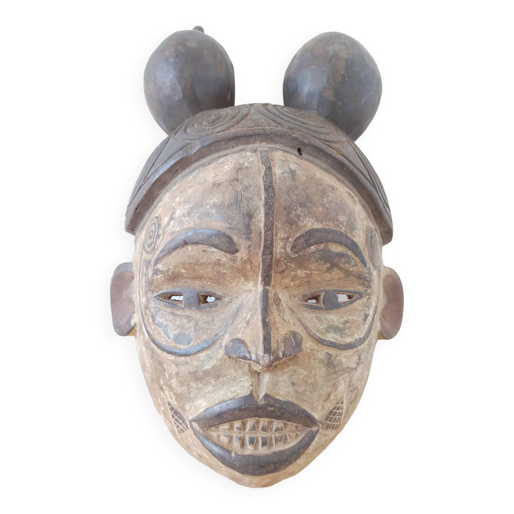 Igbo wooden mask from Nigeria - African tribal art