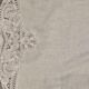 Nappe ronde brodée blanche rétro