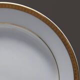 SET OF 10 PORCELAIN DESSERT PLATES, CHRISTOFLE, 1960s