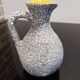 Small vase or jug fat lava Vallauris signed Tess