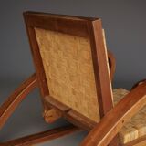 Vintage Lounge Chair and Ottoman by Francis Jourdain, 1920s