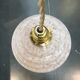 Art Deco pendant lamp in pink Clichy glass