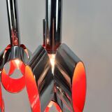 Suspension en métal chromé par Raak Amsterdam 1960 's