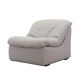 Italian Space Age Lounge Chair 1970s in Grey Fabric