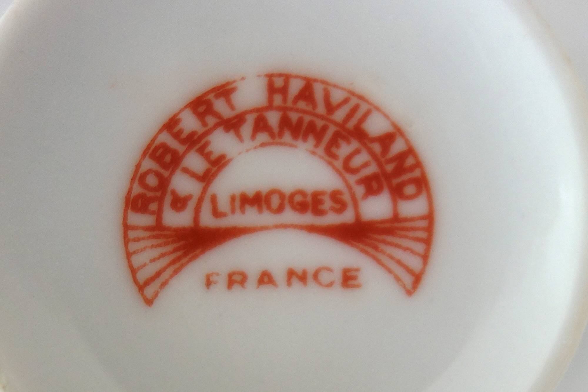 6 Robert Haviland Mocha Cups 1930s