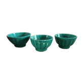French-made old emerald green bowls