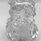 Crystal vase with relief spike decor 1.8 kg