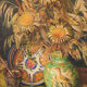 Still life with sunflowers and majolica jug