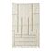 White Moroccan rug with a graphic pattern.