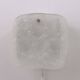 Midcentury wall sconce Kalmar in frosted ice glass, Austria, 1960s