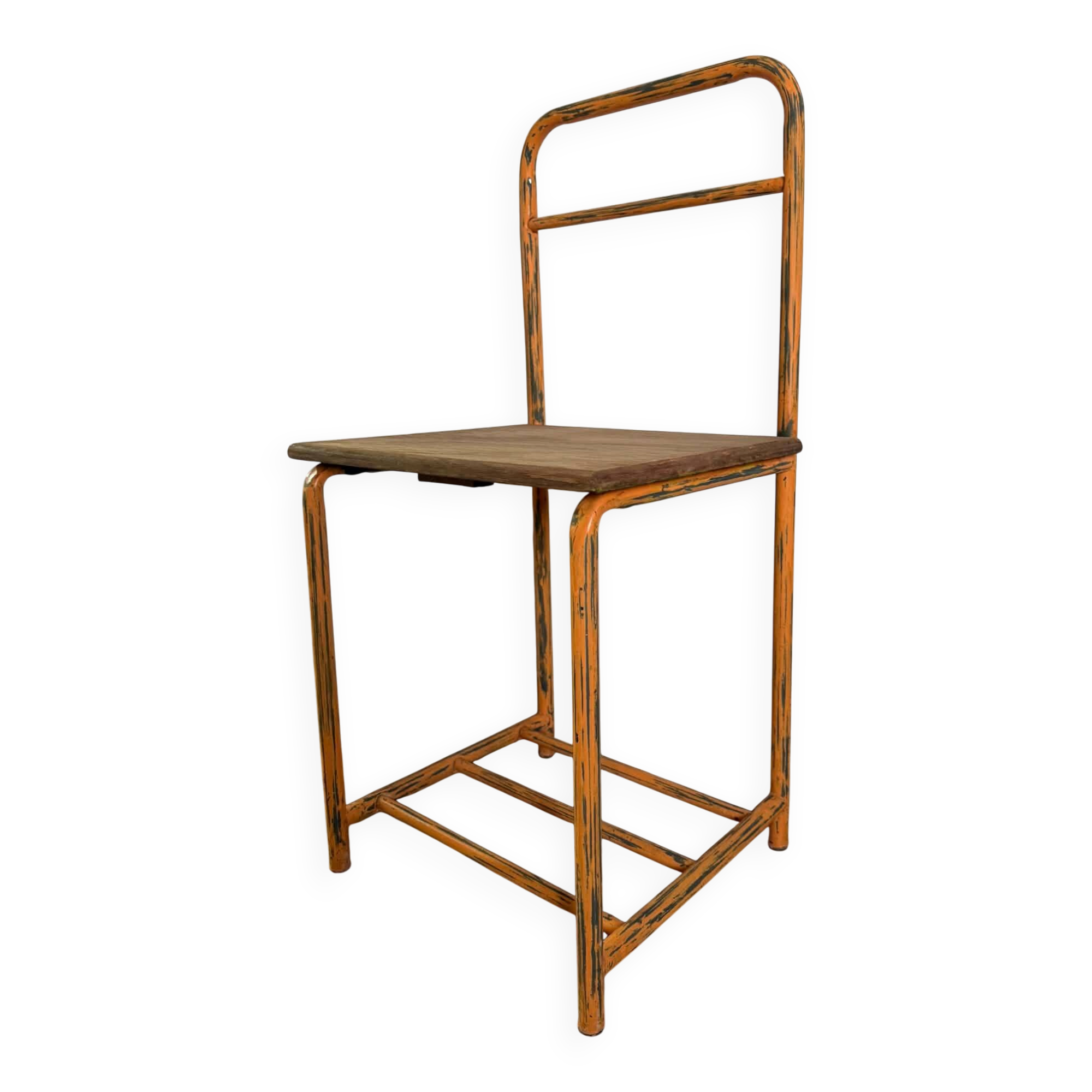 Table de chevet/ chevet d'internat en métal et bois