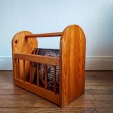 Porte revues ancien en bois