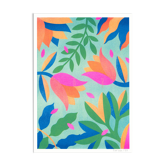 Illustration A4, Tulips, in risography