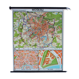 Affiche tableau mural Moscou publié par Westermann 1952