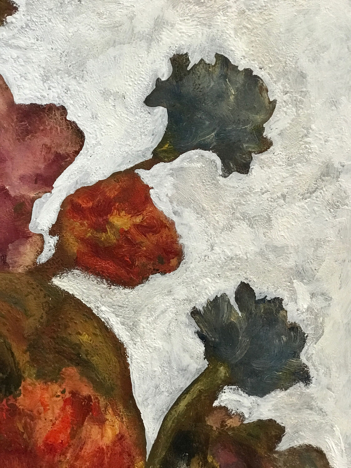 Peinture bouquet de fleurs art nouveau