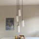Suspension lustre cascade en verre Parscot