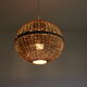 Rattan ball pendant light, 1960s