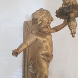 Pair of candlesticks in bronze