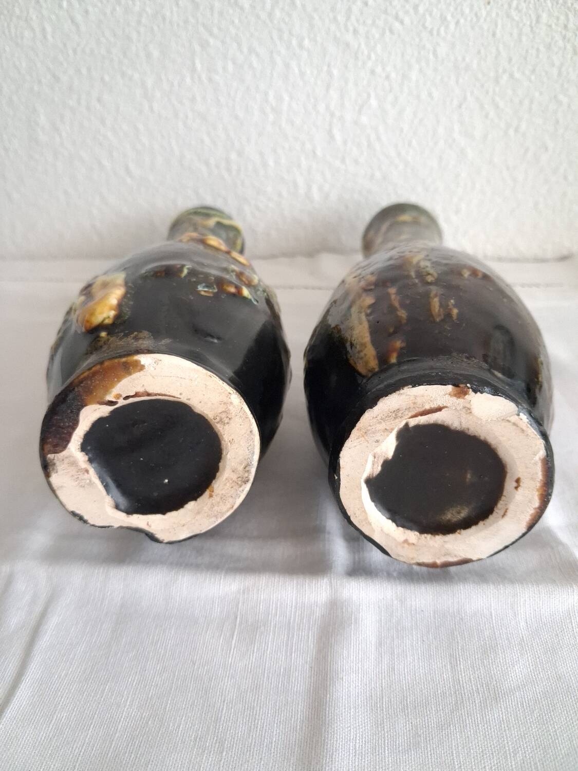Pair of Vallauris bud vases