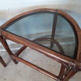 Pair of bamboo bedside tables